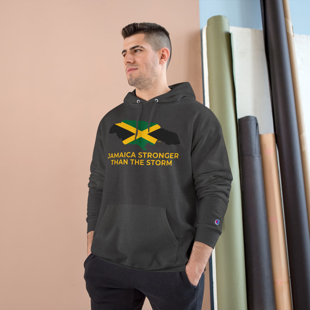 Jamaica Strong Hoodie — Jamaican Flag Champion Pullover