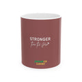Stronger Than the Storm Ceramic Mug — Inspirational Jamaica Lover Coffee Cup (11oz, 15oz)