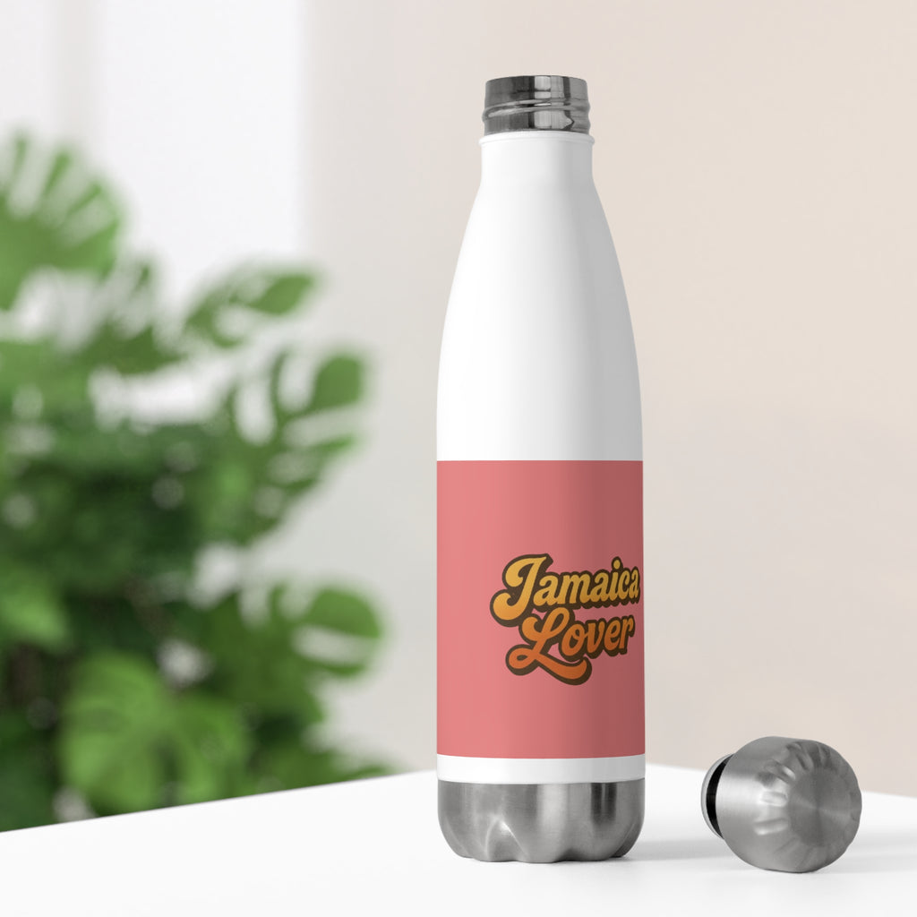 Insulated Bottle — "Jamaica Lover" Retro Script Travel Water Bottle