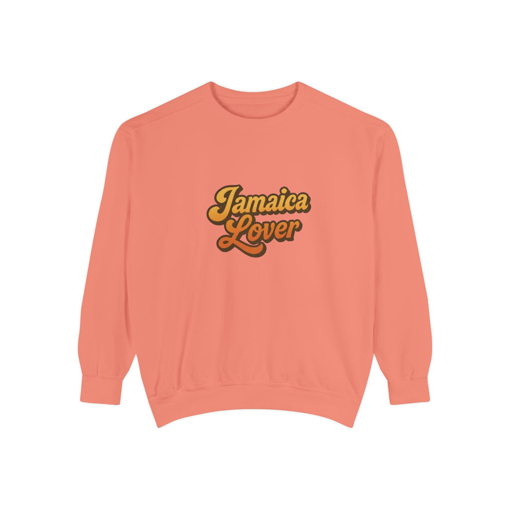 Jamaica Lover Sweatshirt — Retro Script Island Pride Crewneck