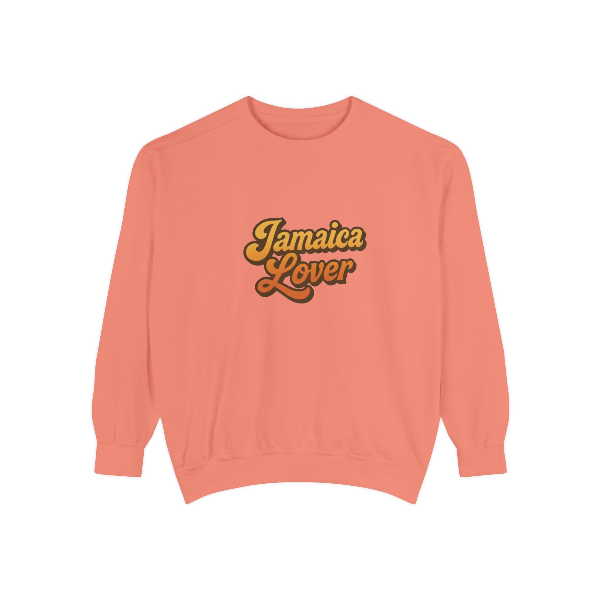 Jamaica Lover Sweatshirt — Retro Script Island Pride Crewneck