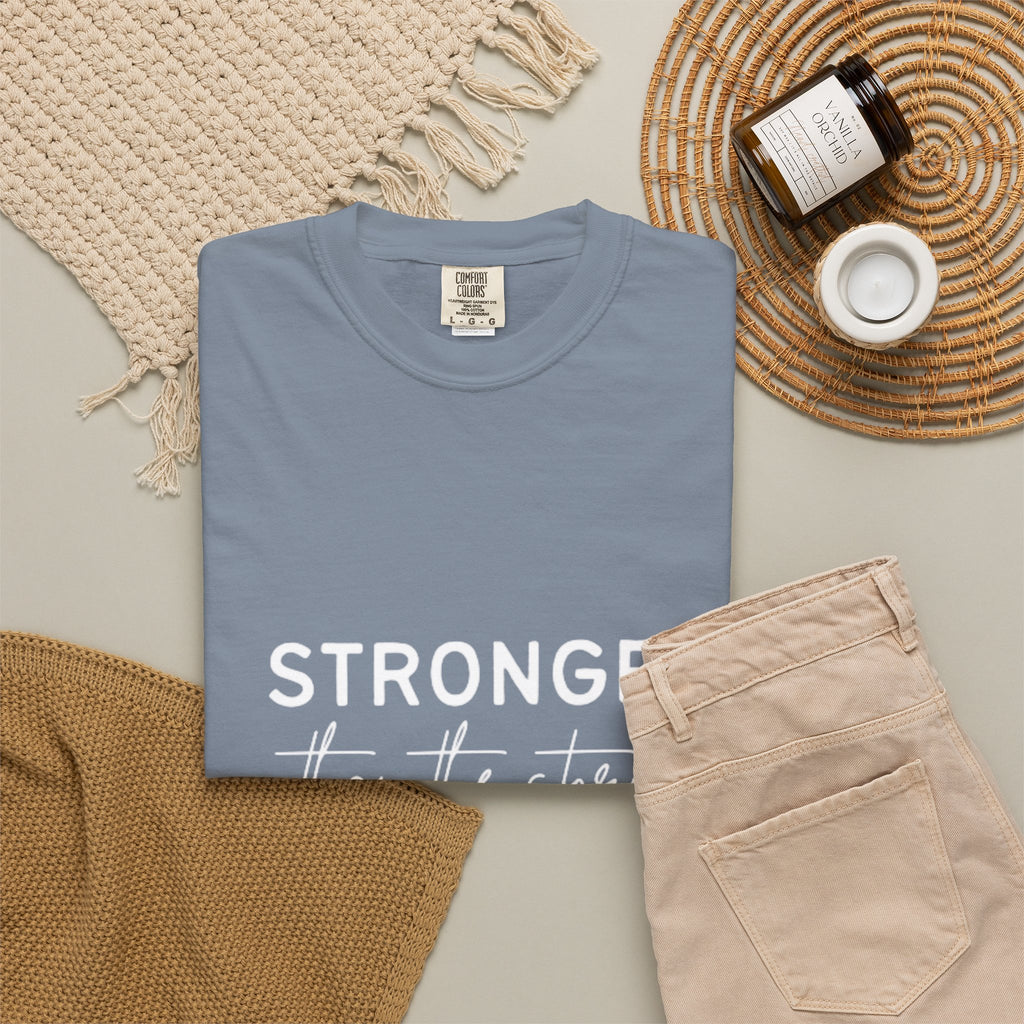 Stronger Than The Storm T-Shirt — Jamaica Lover Inspirational Tee