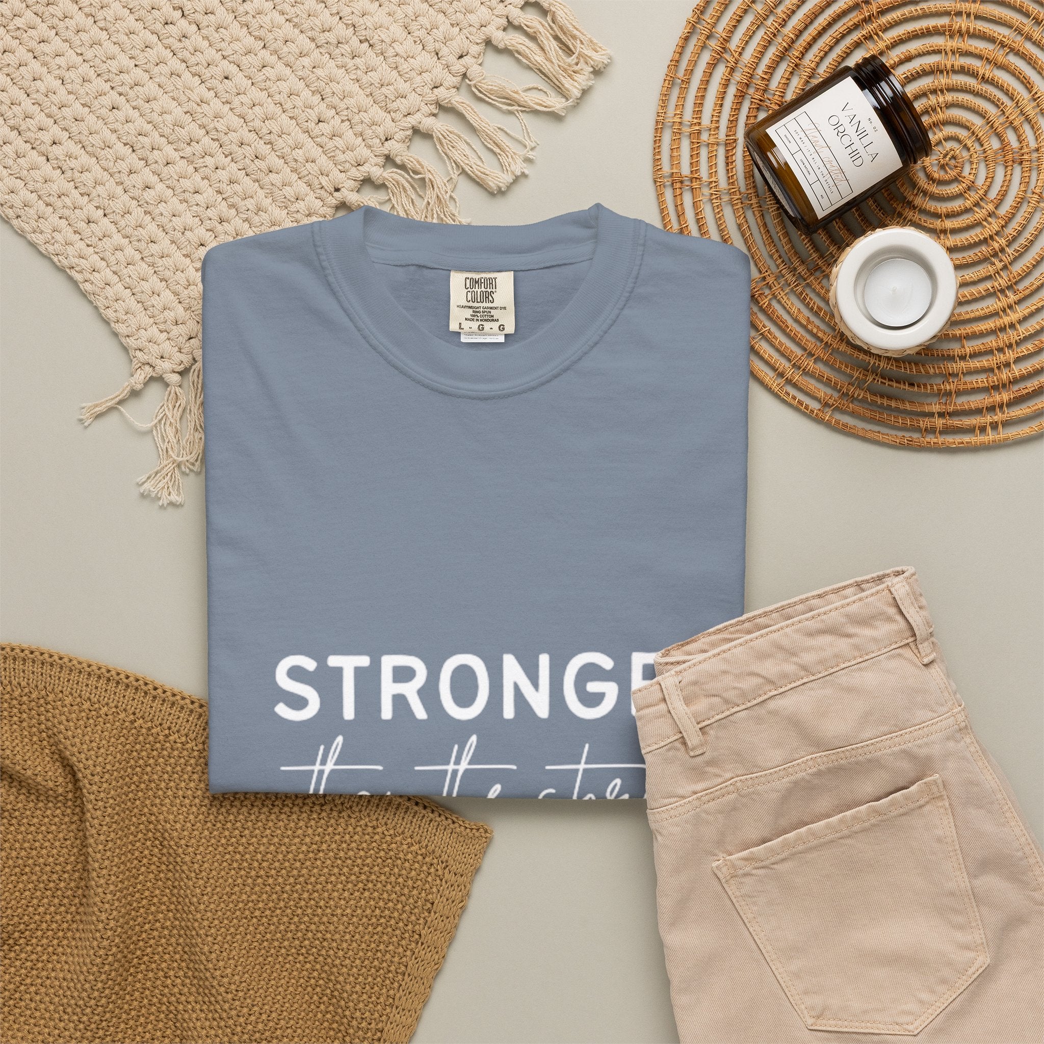 Stronger Than The Storm T-Shirt — Jamaica Lover Inspirational Tee