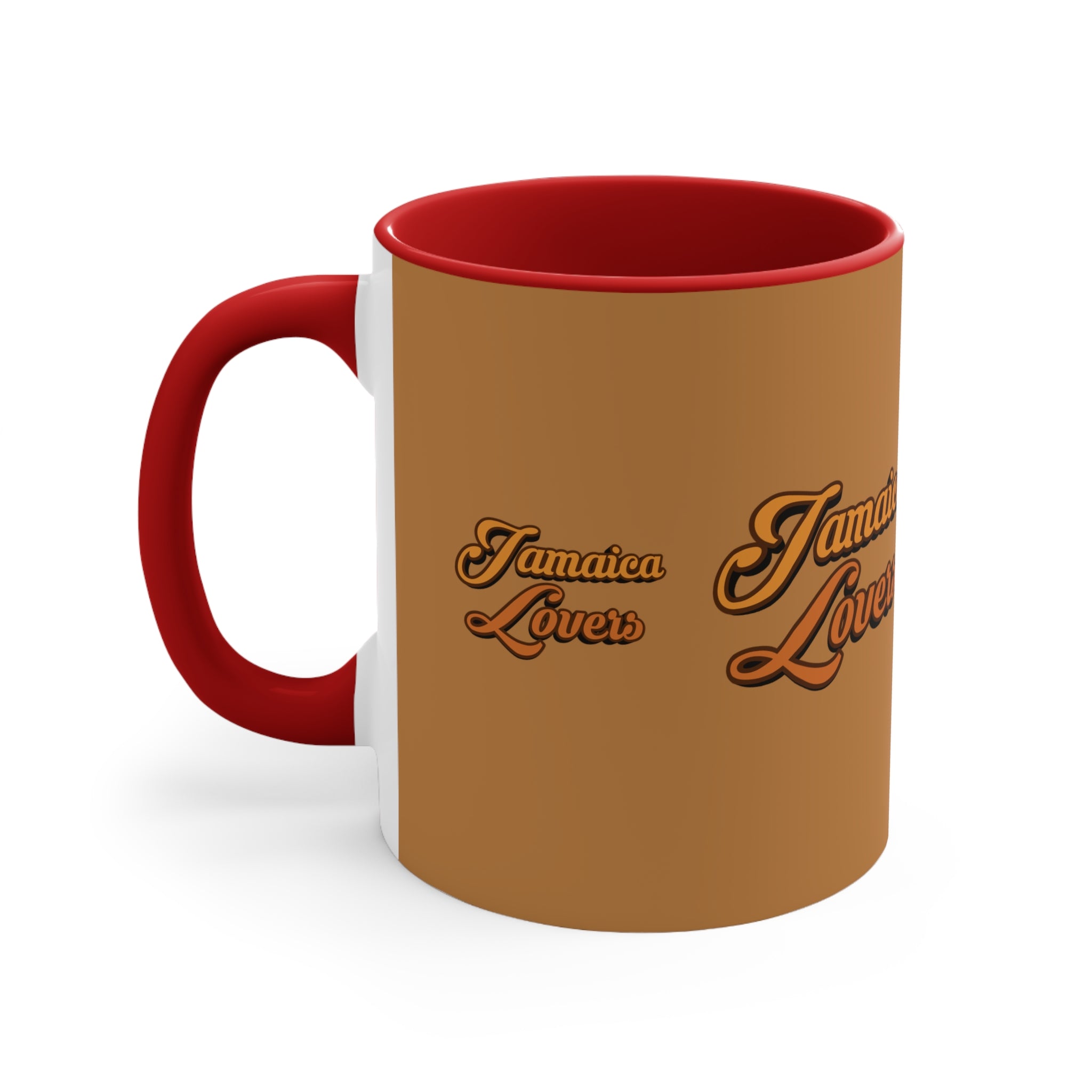 Jamaica Lovers Accent Mug, Coffee Cup for Island Enthusiasts, Gift for Coffee Lovers, Tropical Drinkware, Caribbean-Inspired Mug