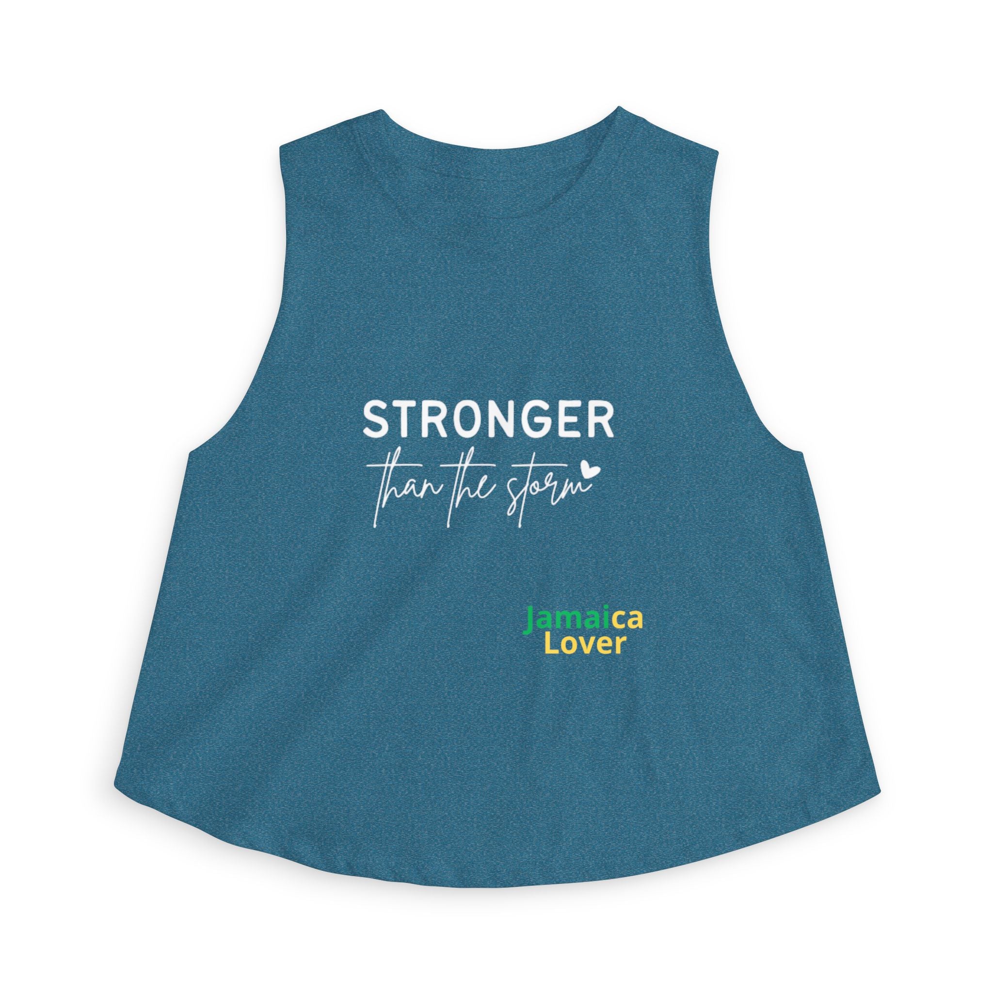 Crop Top — "Stronger Than the Storm" Motivational Women's Crop Top