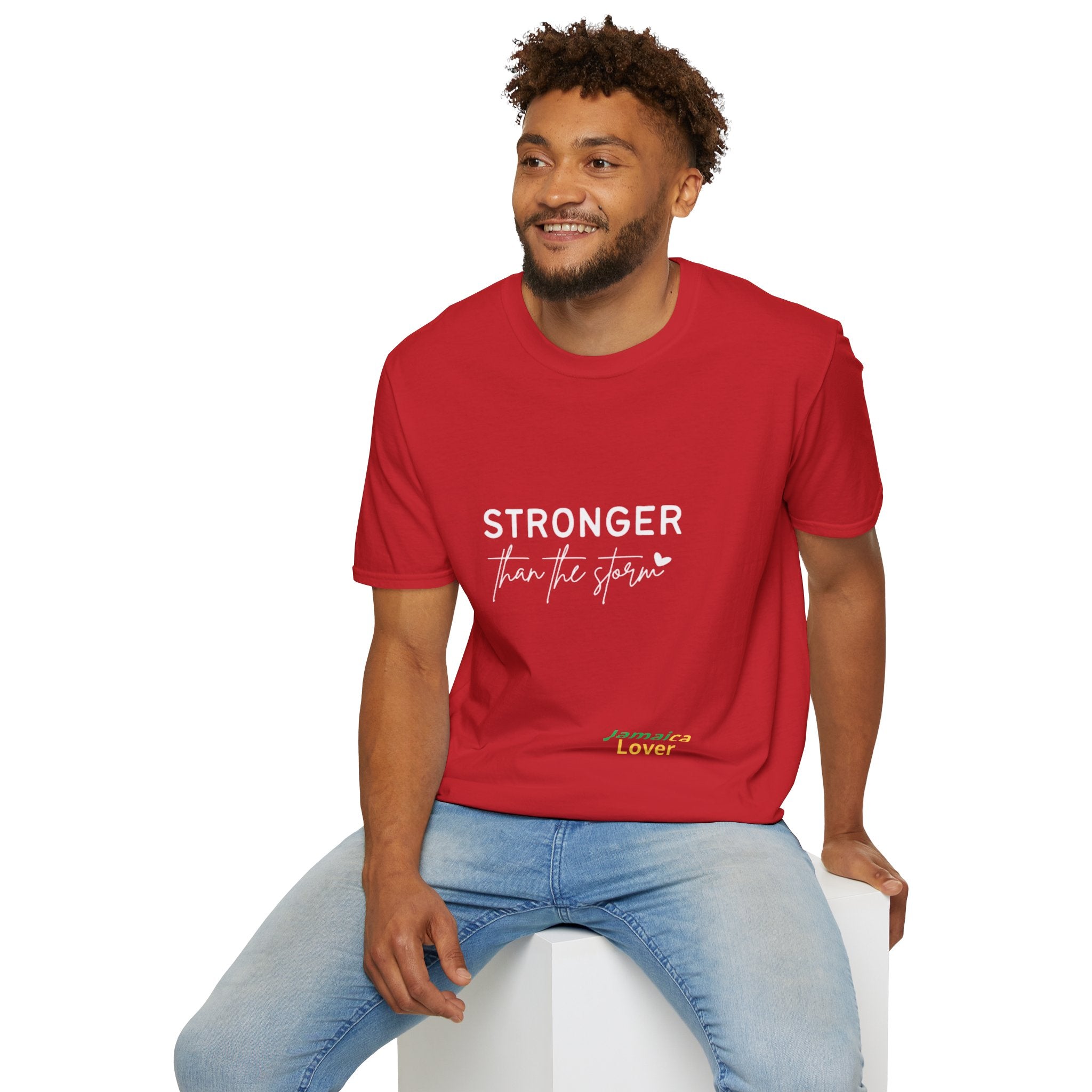 T-Shirt — "Stronger Than the Storm" Jamaica Lover Inspirational Tee