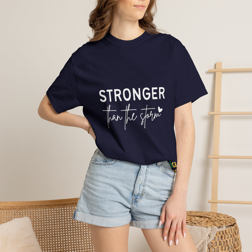 Stronger Than The Storm T-Shirt — Jamaica Lover Inspirational Tee