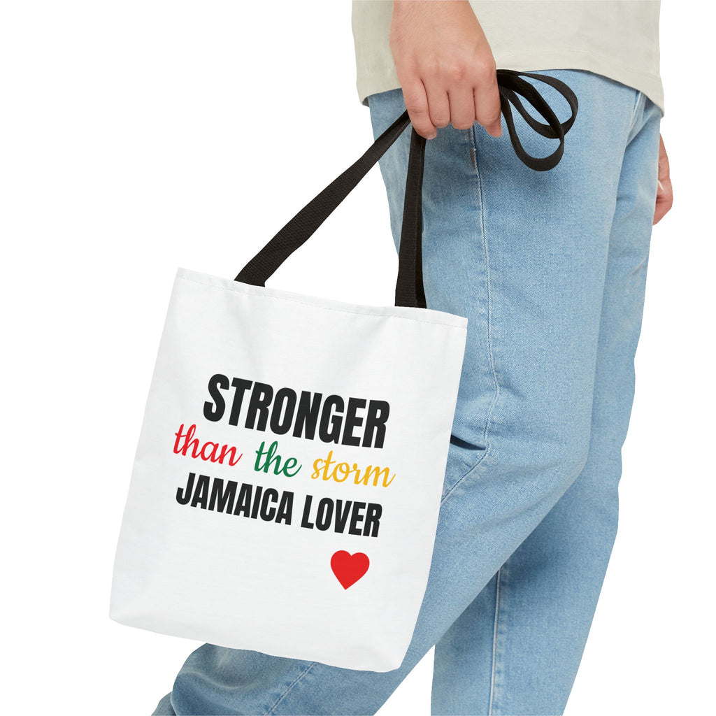 Stronger Than The Storm Jamaica Lover Tote Bag