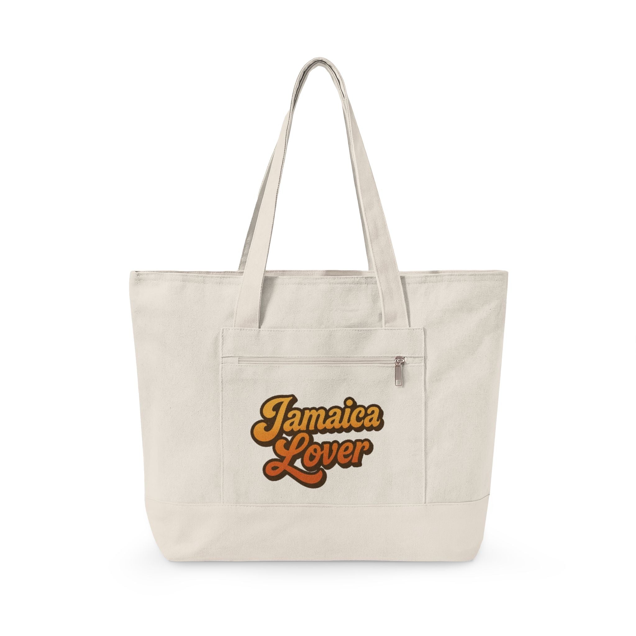 Jamaica Lover Zippered Canvas Tote