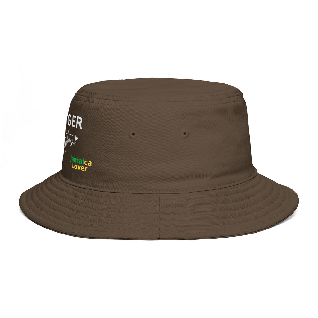 Stronger Than the Storm Bucket Hat – Jamaica Lover Inspirational Sun Hat