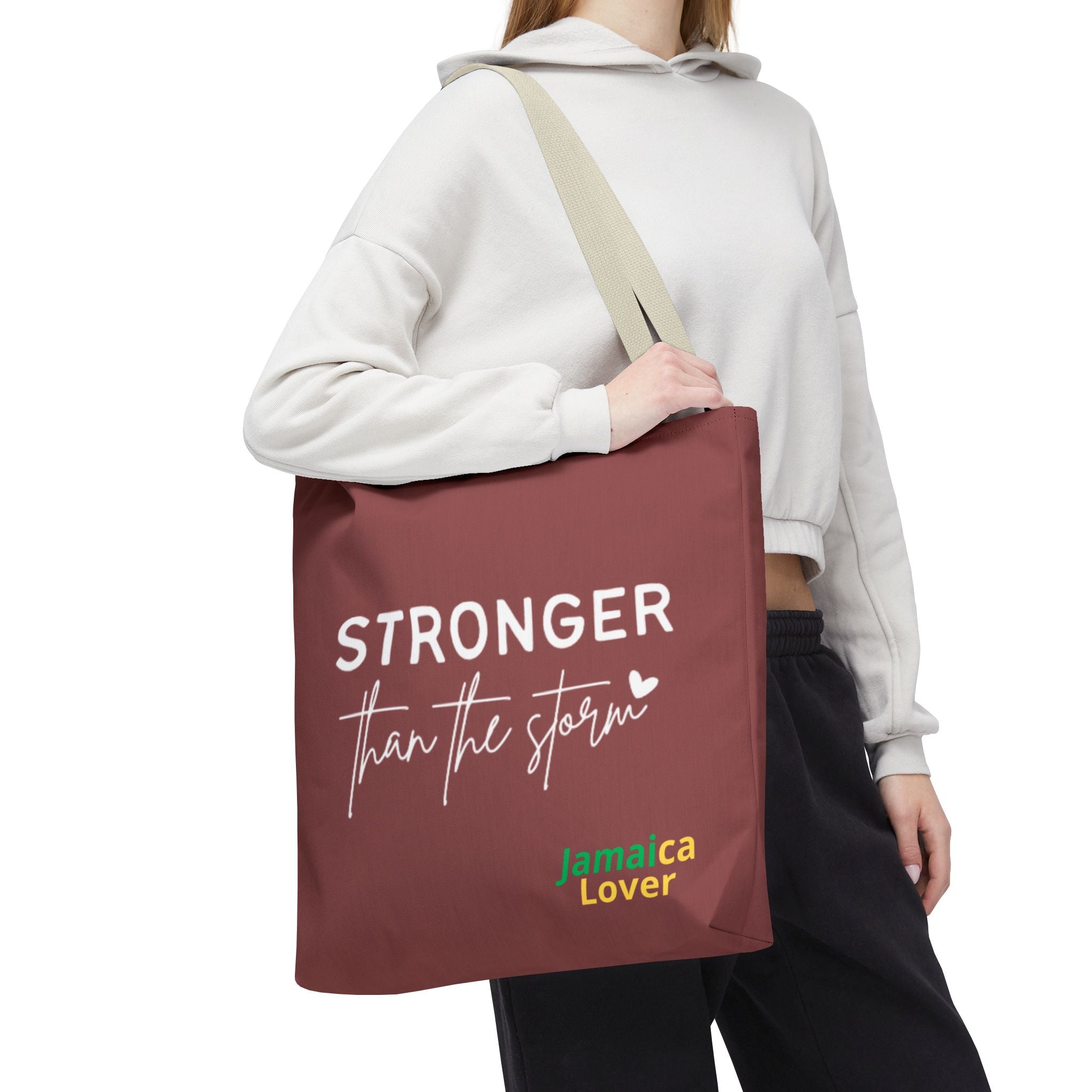 Stronger Than The Storm Jamaica Lover Tote Bag