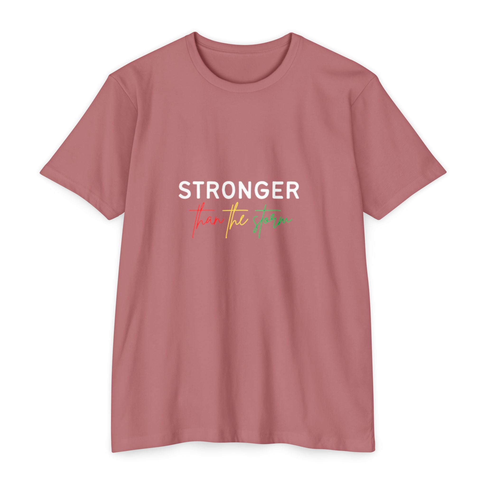 Stronger Than The Storm Tee — Inspirational Resilience Graphic T-Shirt