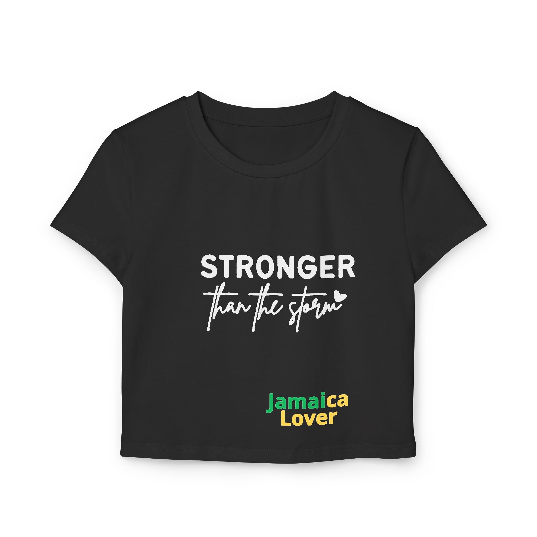 Stronger Than The Storm Jamaica Lover Women's Baby Tee