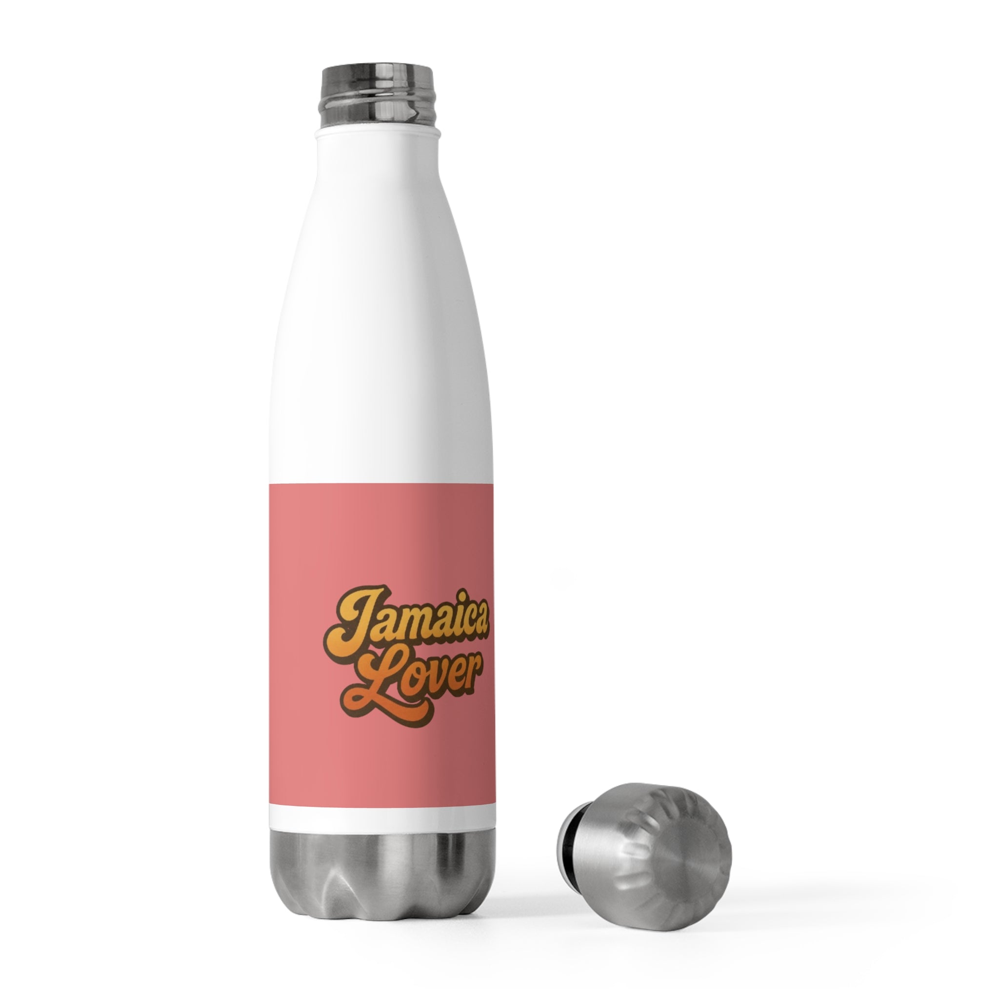 Insulated Bottle — "Jamaica Lover" Retro Script Travel Water Bottle