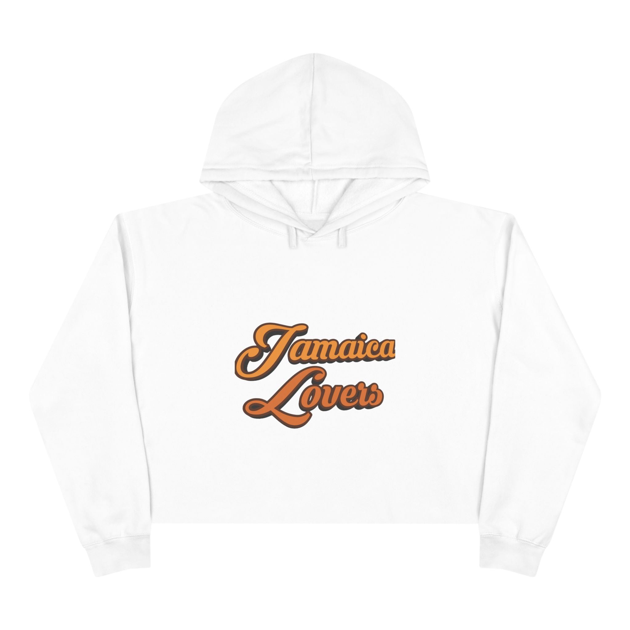 Jamaica Lovers Crop Hoodie - Vintage Style Sweatshirt, Perfect for Summer Festivals, Beach Days, Travel, Gifts for Him and Her