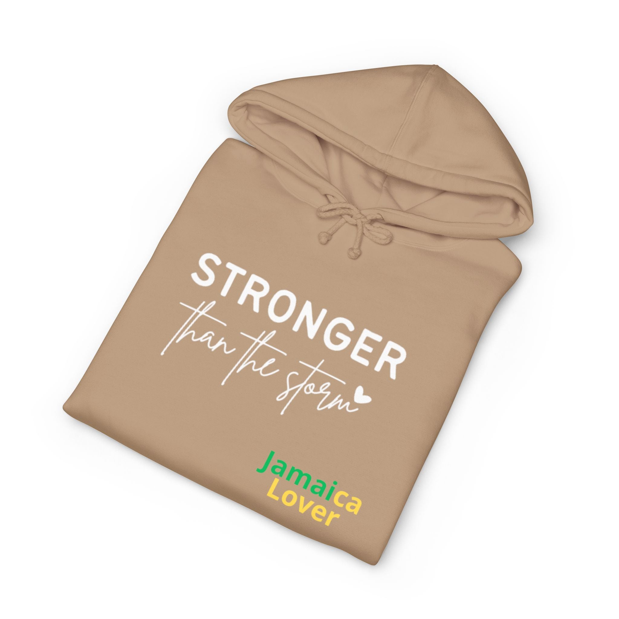 Stronger Than The Storm Hoodie — Jamaica Lover Inspirational Pullover