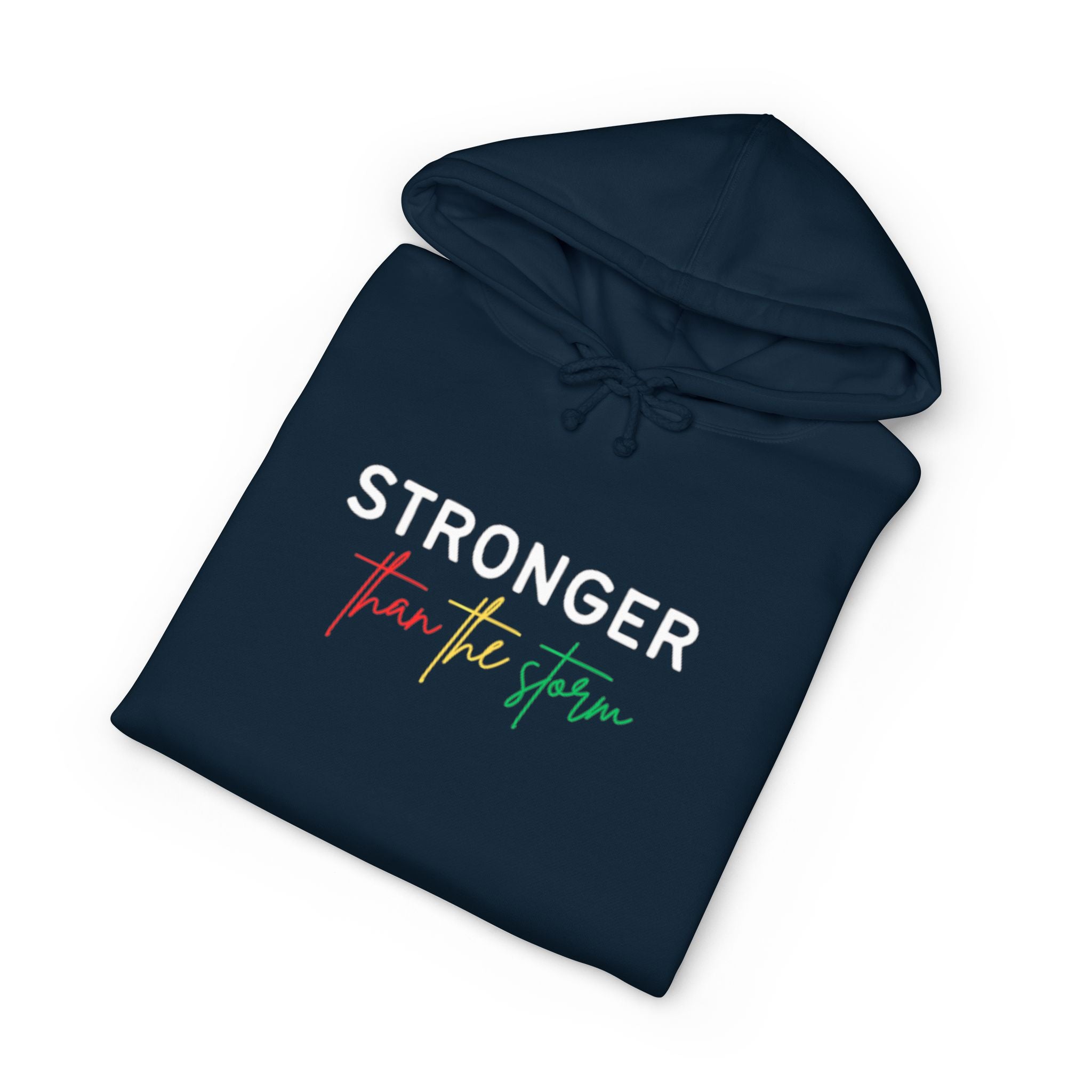 Hoodie — "Stronger Than the Storm" Inspirational Pullover