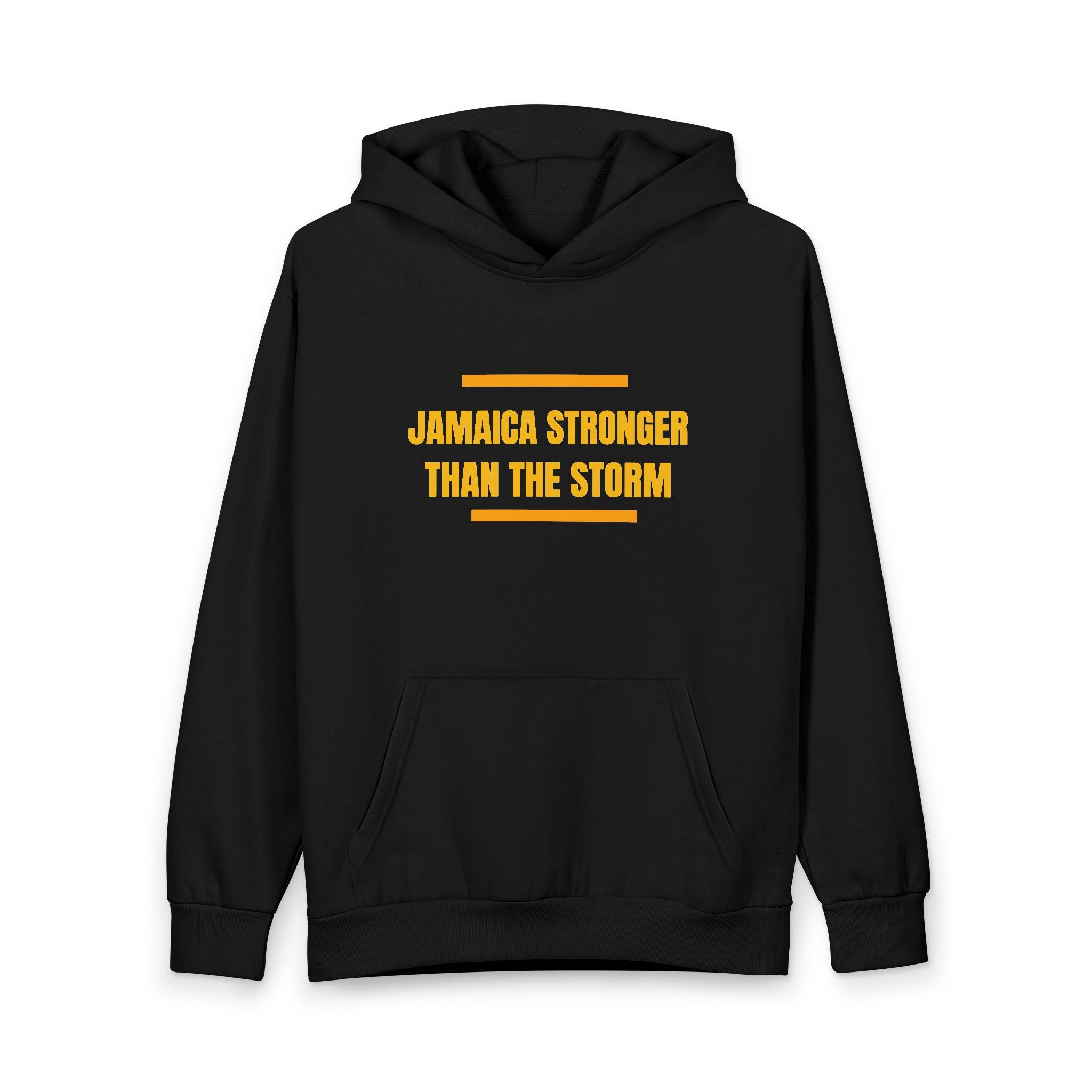 Hoodie — "Jamaica Stronger Than The Storm" Graphic Pullover