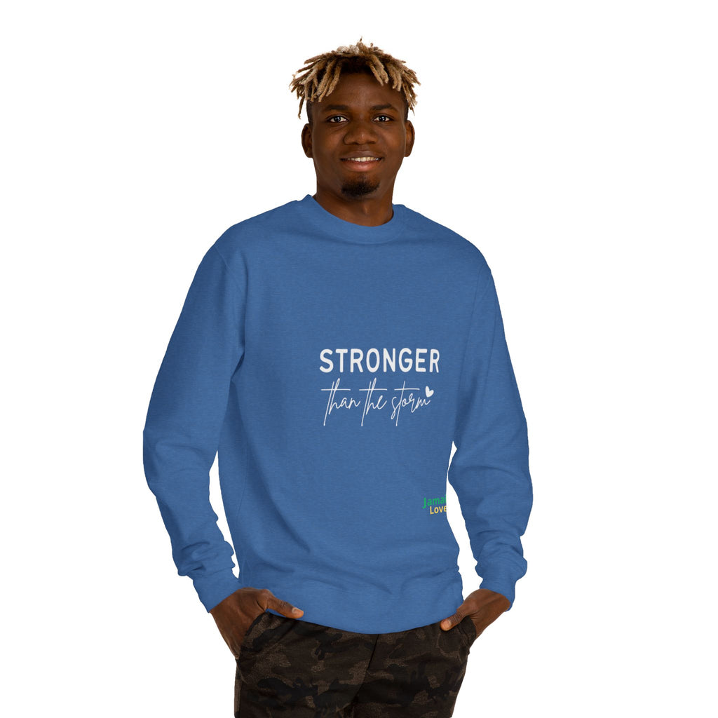 Stronger Than The Storm Sweatshirt — Inspirational Recovery Crewneck