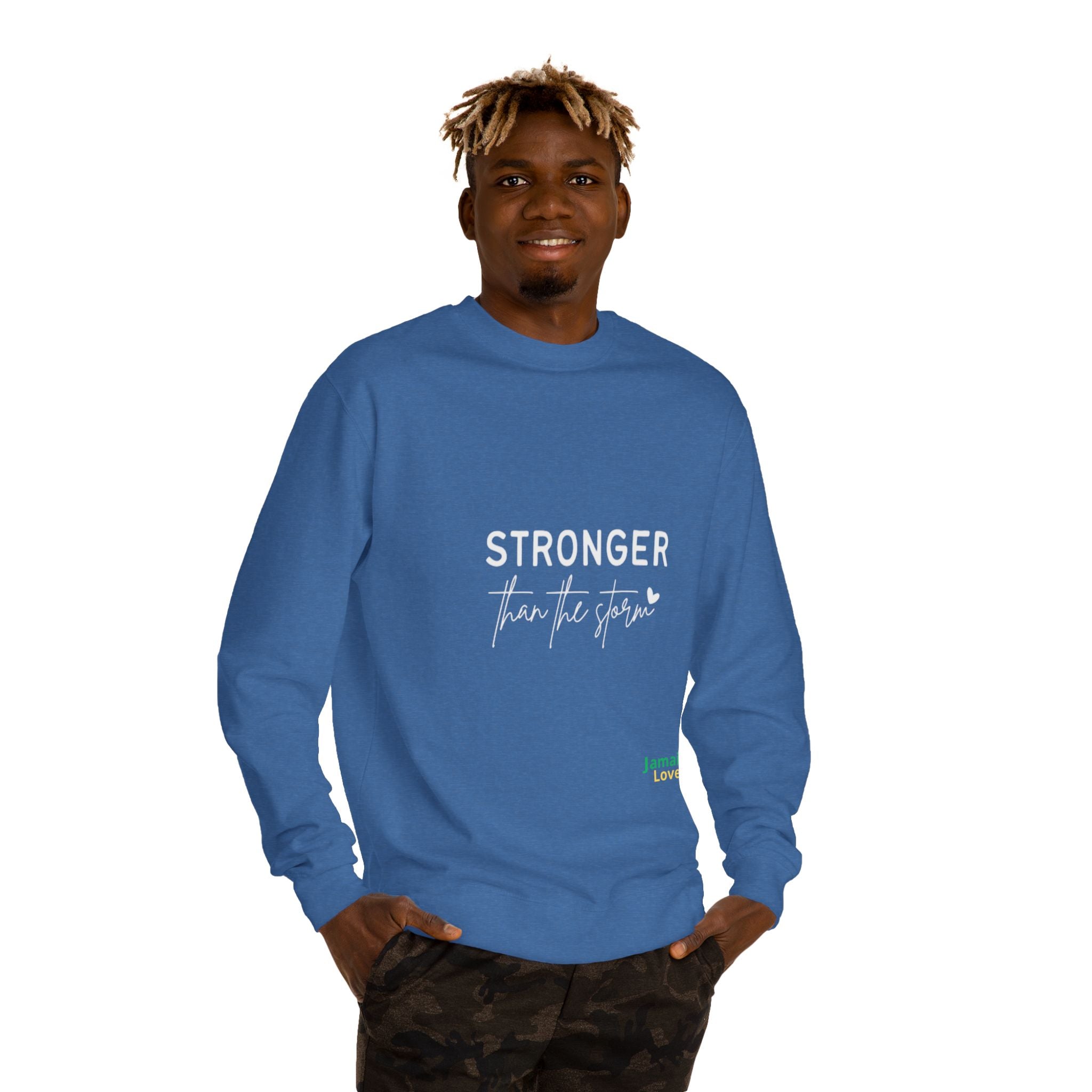 Stronger Than The Storm Sweatshirt — Inspirational Recovery Crewneck