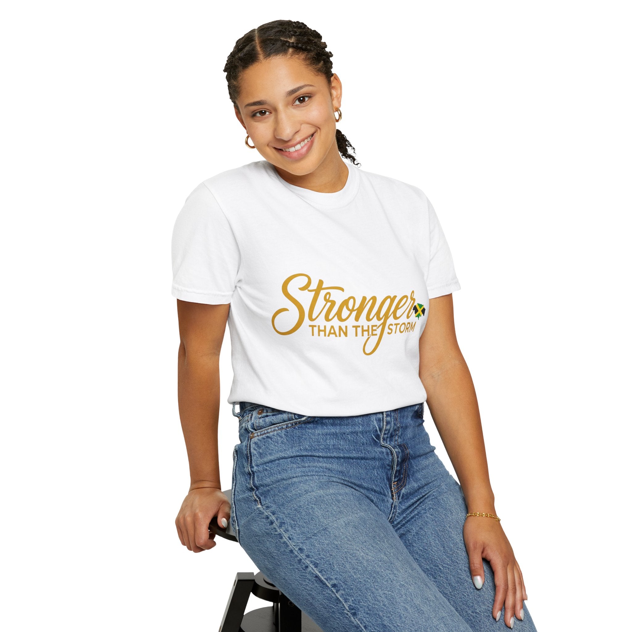 Stronger Than The Storm T-Shirt — Jamaica Resilience Tee