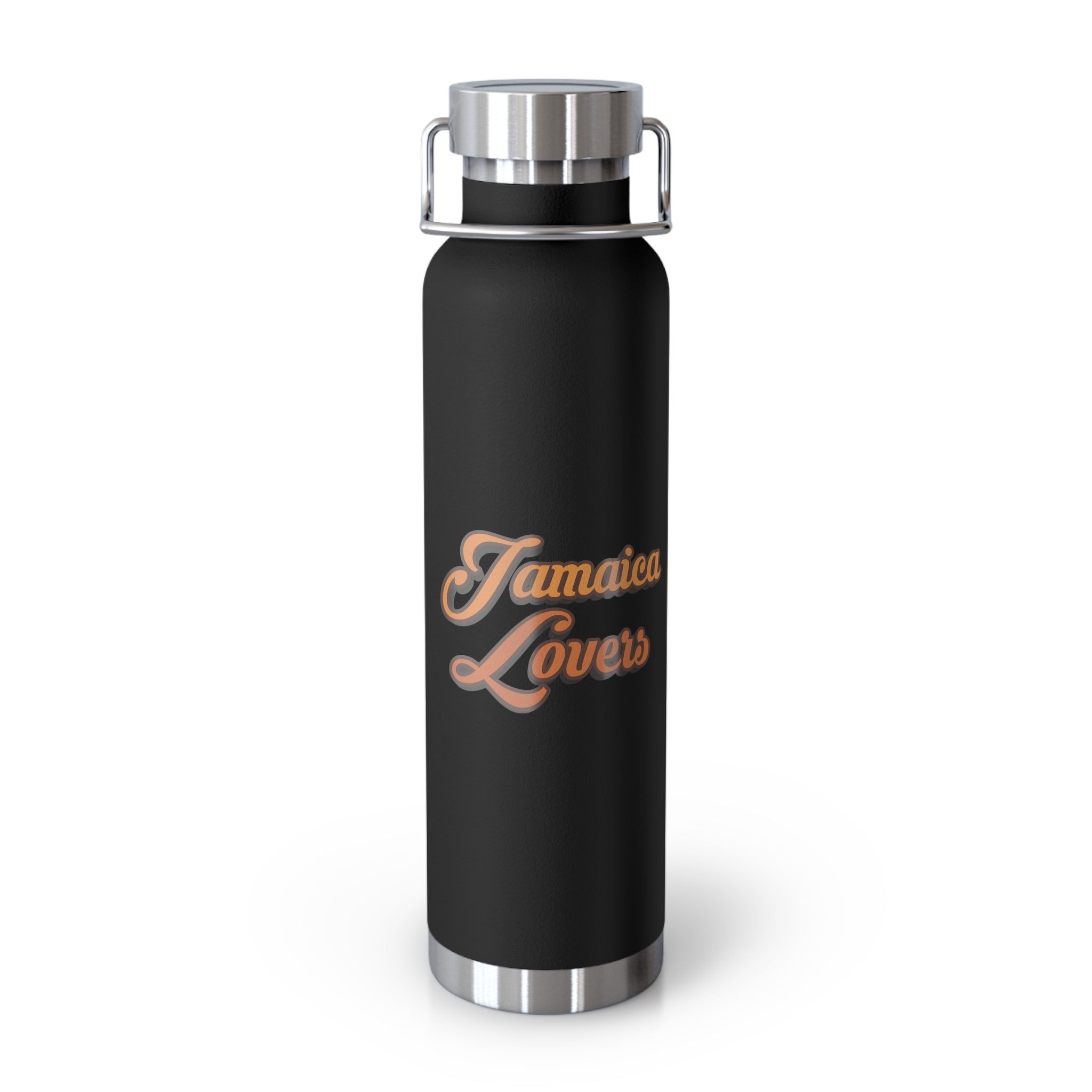Jamaican Lovers Water Bottle, 22oz Copper Insulated Bottle, Travel Tumbler, Gifts for Friends, Hydration Bottle, Summer Vibes