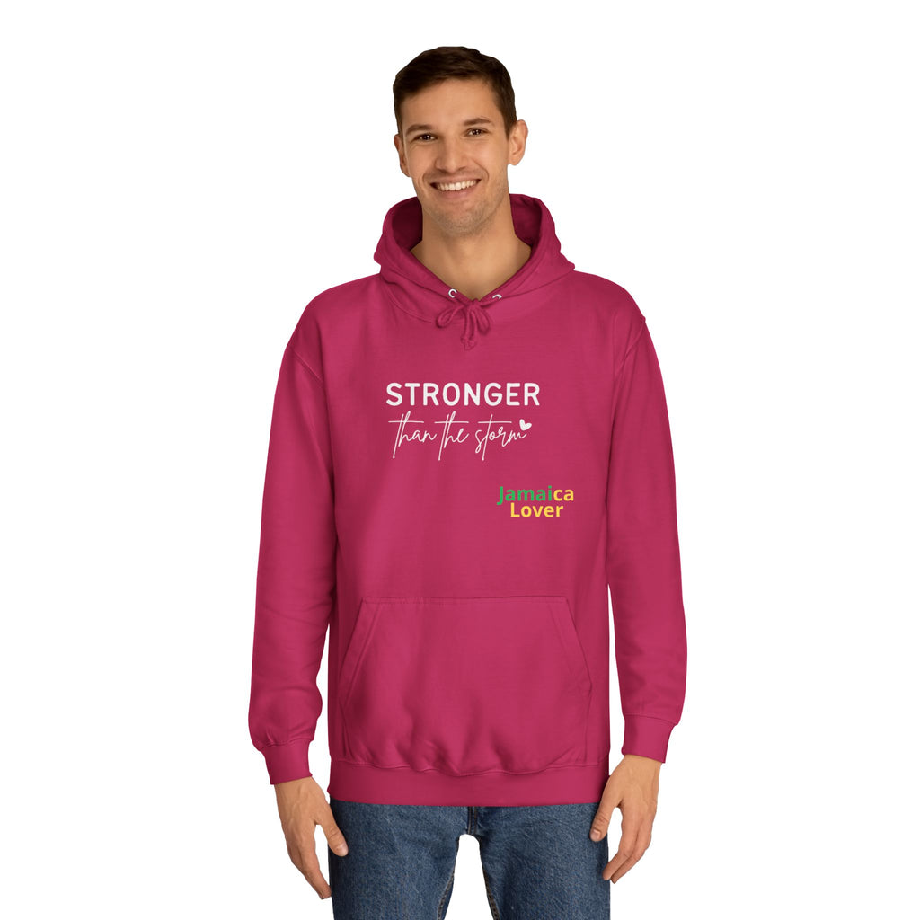 Stronger Jamaica Lover Hoodie — Inspirational College-Style Pullover