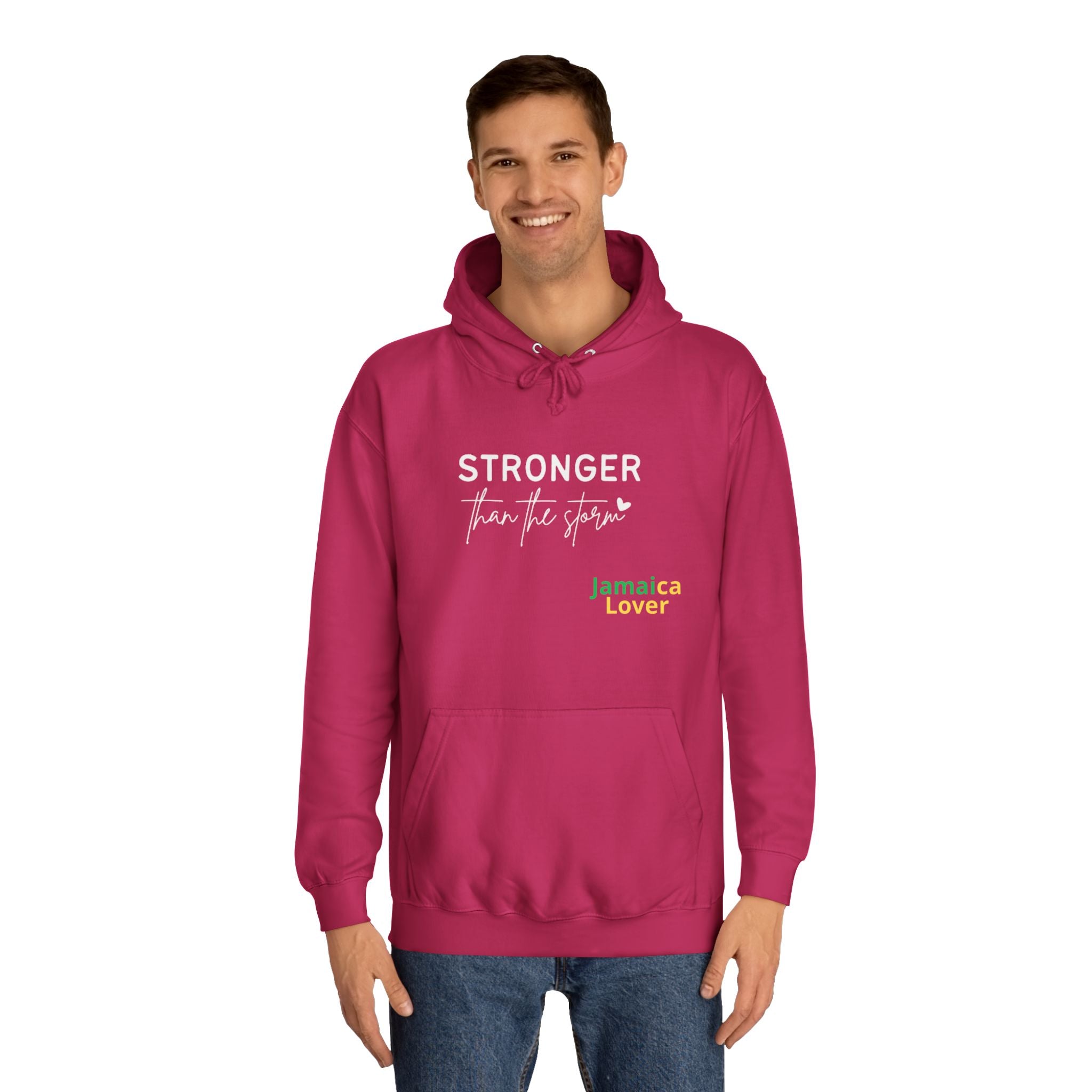 Stronger Jamaica Lover Hoodie — Inspirational College-Style Pullover