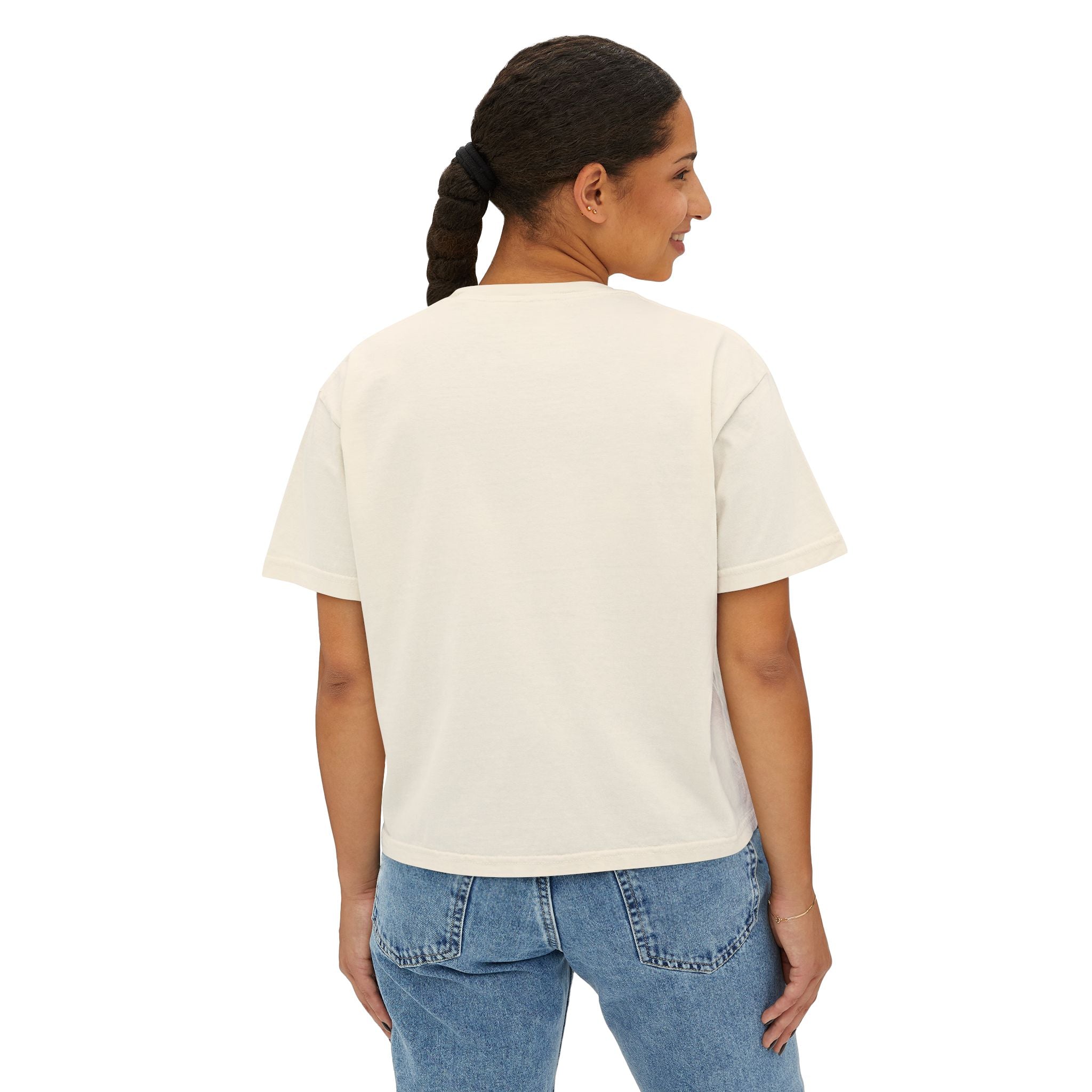 Jamaica Lover Boxy Tee — Retro Script Vacation T‑Shirt