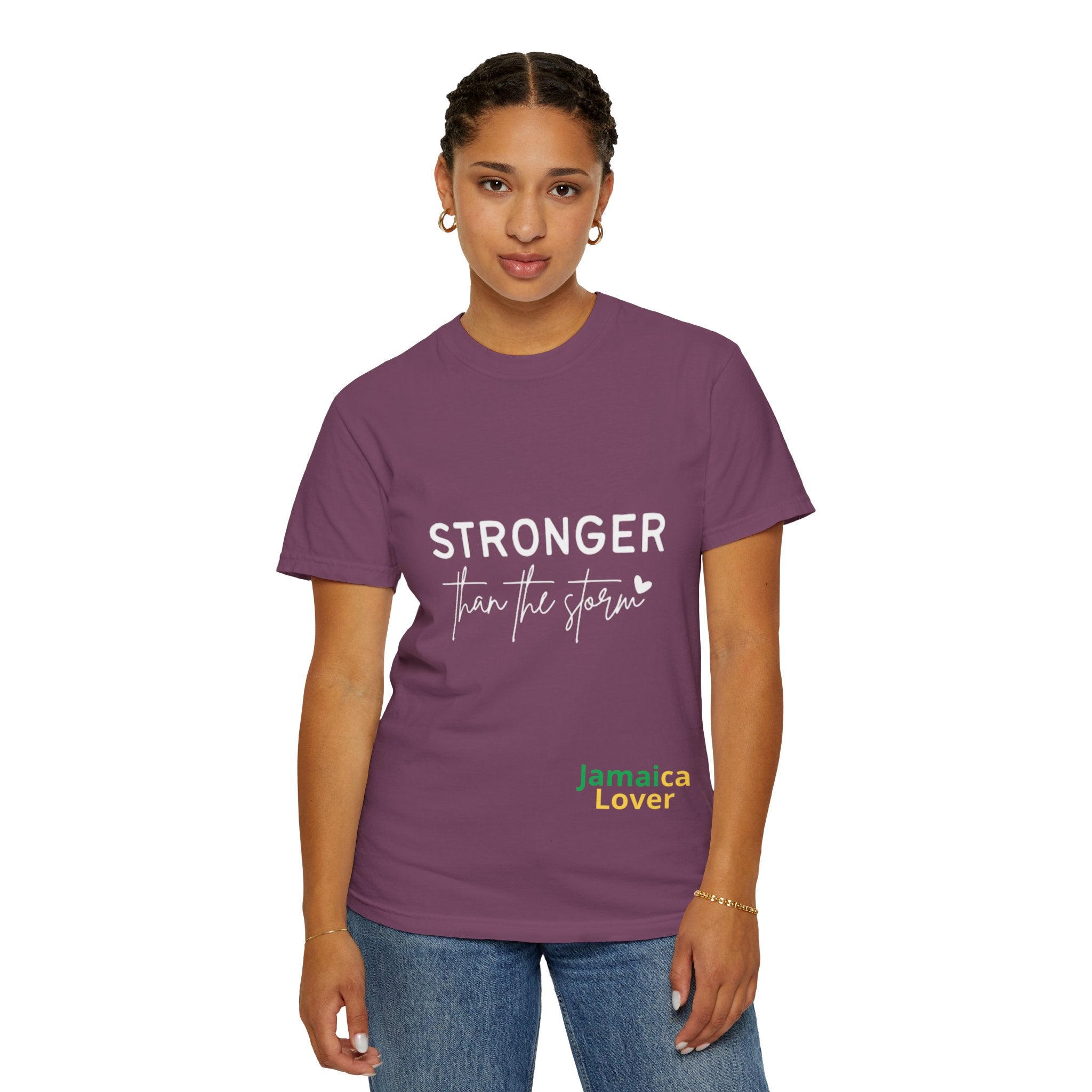 Stronger Than The Storm T-Shirt — Jamaica Lover Inspirational Tee