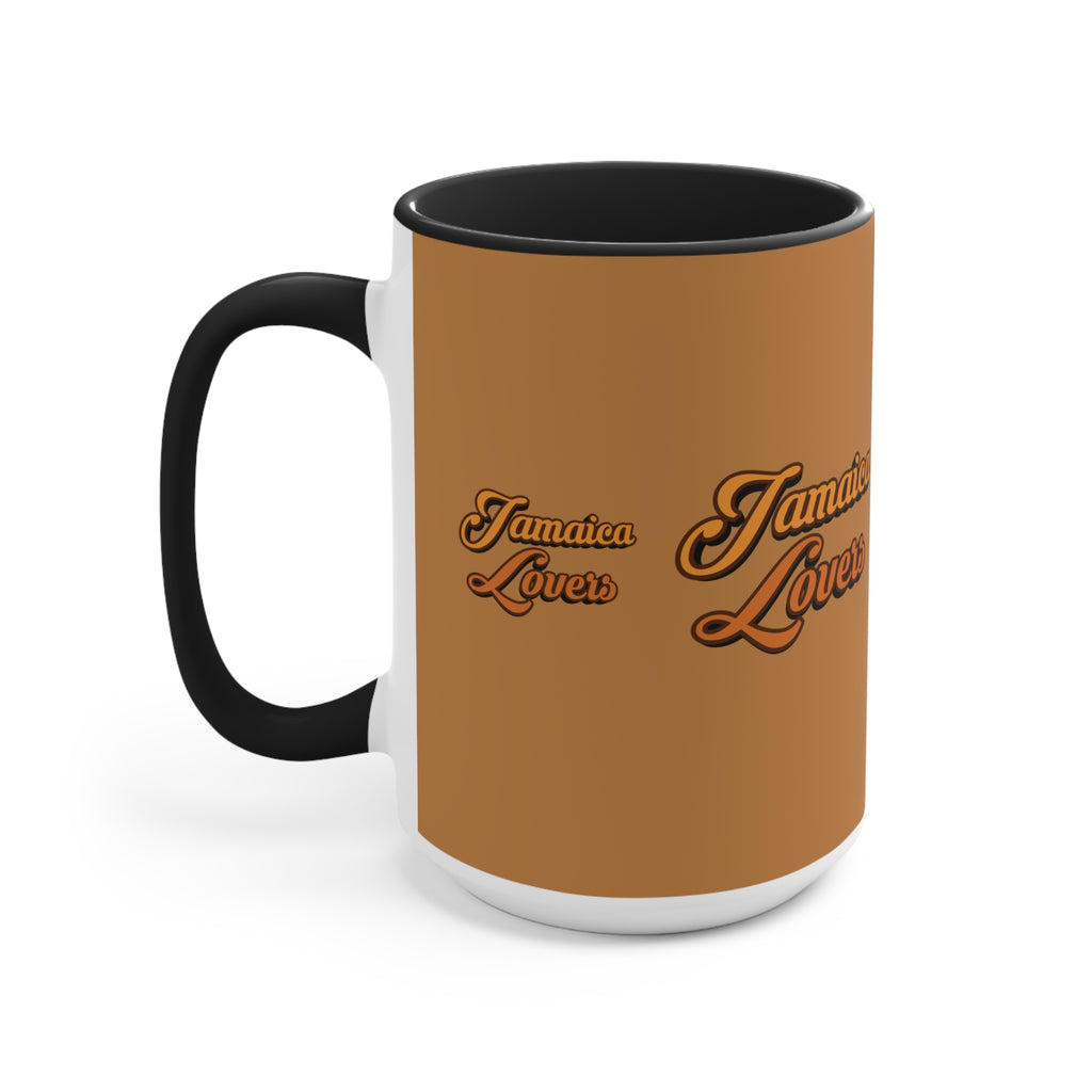 Jamaica Lovers Accent Mug, Coffee Cup for Island Enthusiasts, Gift for Coffee Lovers, Tropical Drinkware, Caribbean-Inspired Mug
