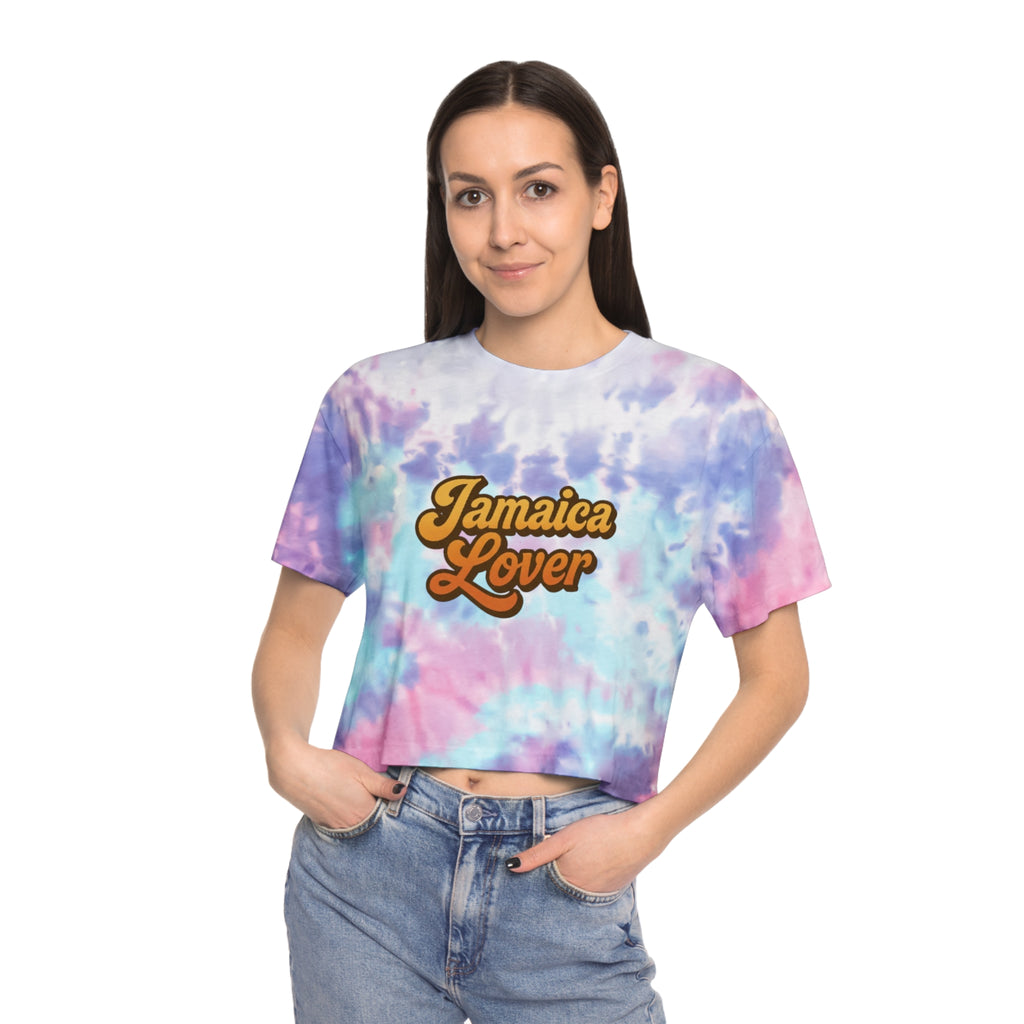 Jamaica Lover Tie-Dye Crop Tee — Women's Tropical Vacation Top