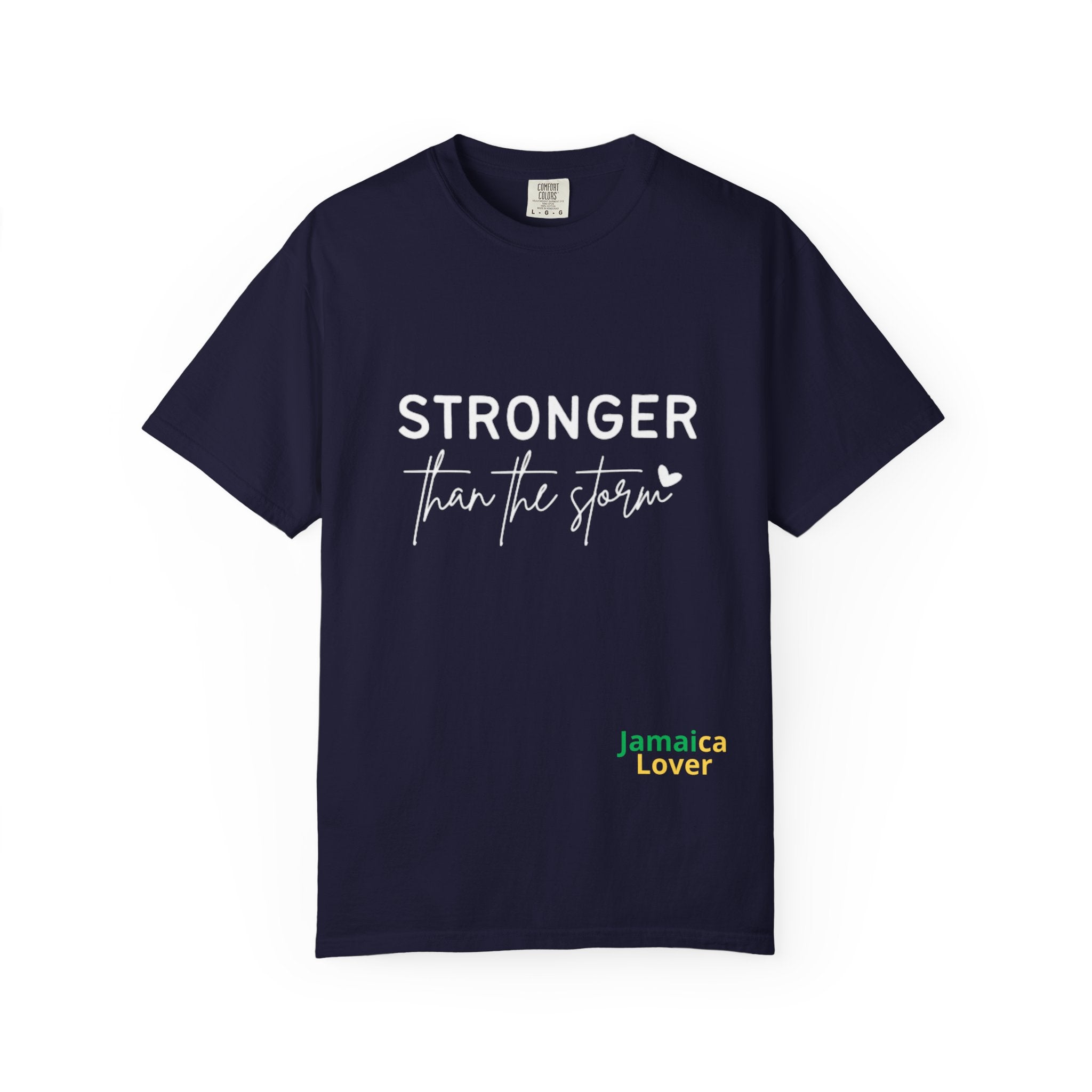 T-Shirt — "Jamaica Lover" Small Chest Script Tee | Tropical Vacation, Beach & Summer Pride