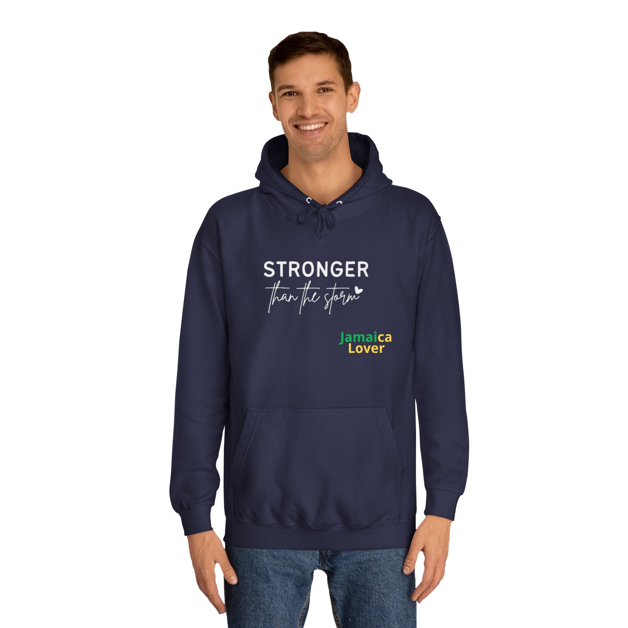 Stronger Jamaica Lover Hoodie — Inspirational College-Style Pullover