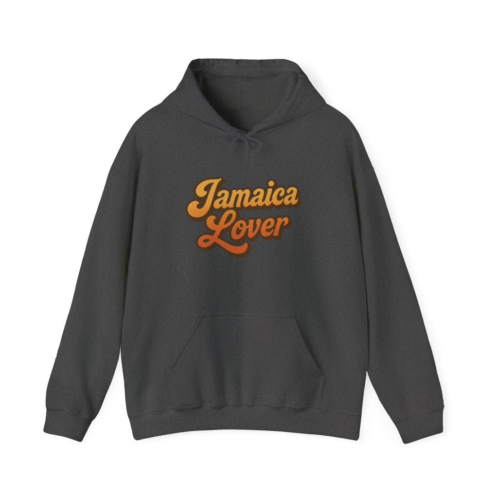 Jamaica Lover Hoodie — Retro Script Travel & Island Pride Pullover