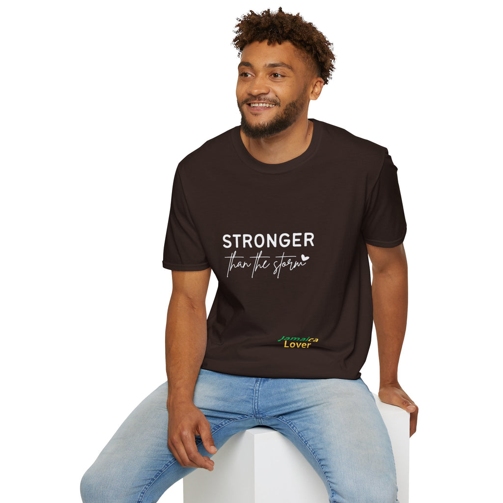 T-Shirt — "Stronger Than the Storm" Jamaica Lover Inspirational Tee