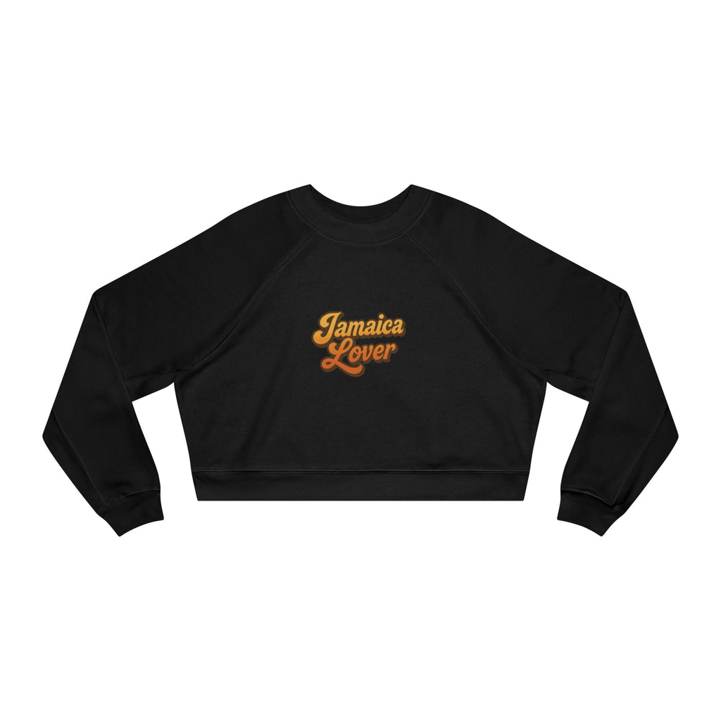 Cropped Pullover — "Jamaica Lover" Retro Script Fleece