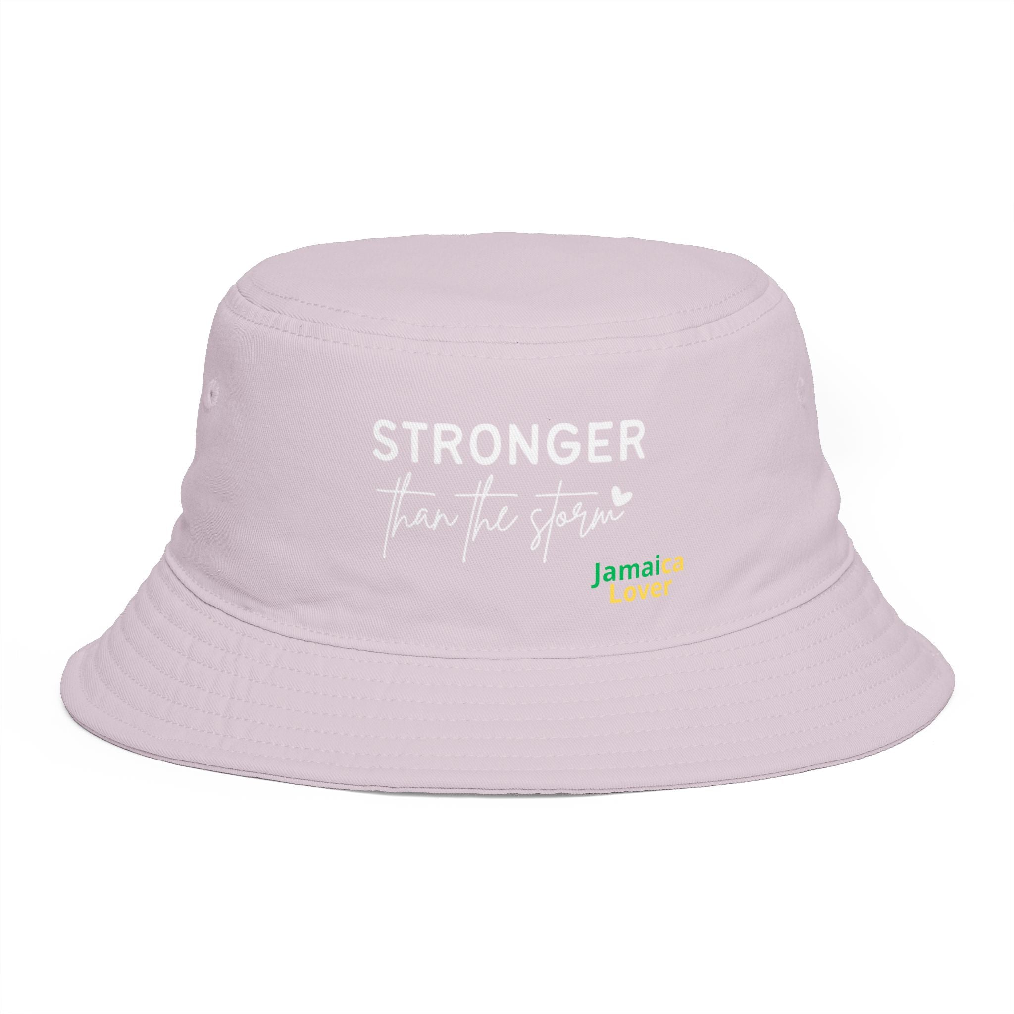Stronger Than the Storm Bucket Hat – Jamaica Lover Inspirational Sun Hat