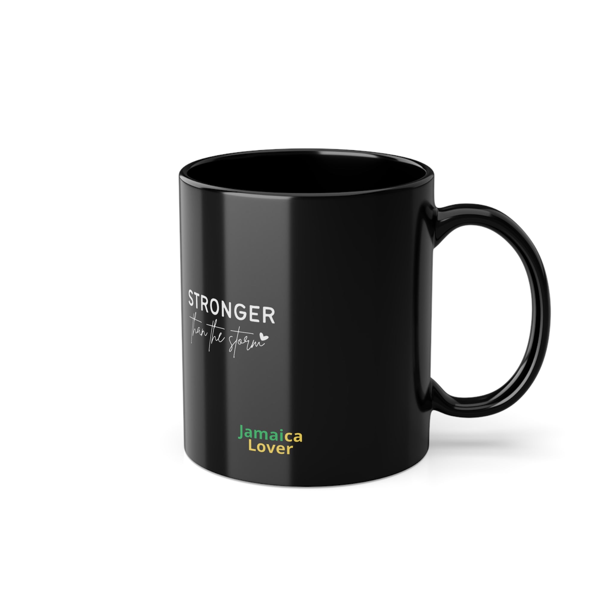 Stronger Than the Struggle Black 11oz Coffee Mug — Jamaica Lover