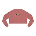Cropped Sweatshirt — Jamaican Flag Heart "Proud To Be Jamaican"