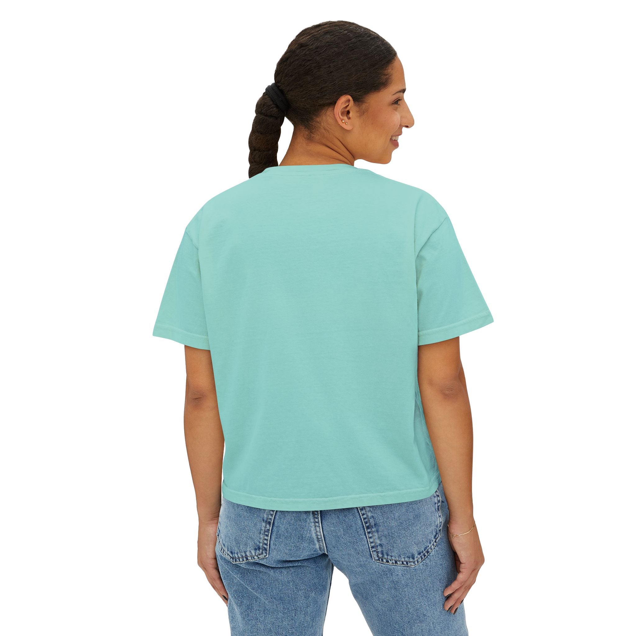 Jamaica Lover Boxy Tee — Retro Script Vacation T‑Shirt