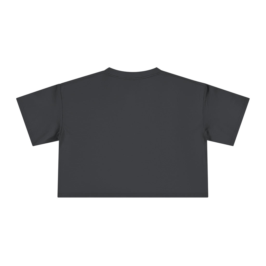 Crop Tee — "Stronger" Motivational Floral Cropped T-Shirt for Women