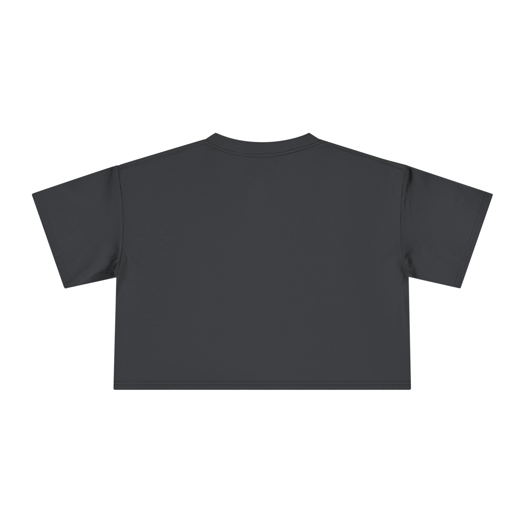 Crop Tee — "Stronger" Motivational Floral Cropped T-Shirt for Women