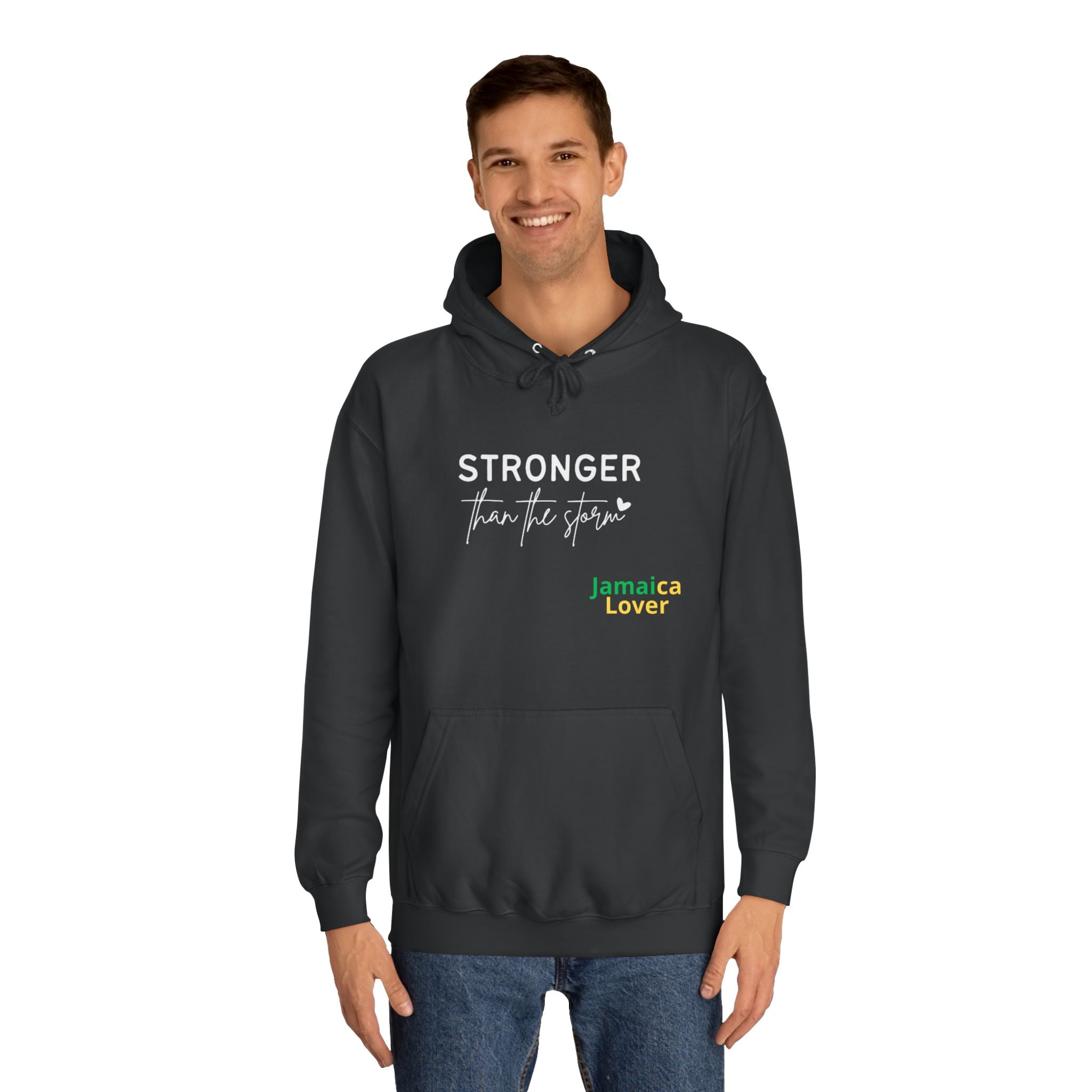 Stronger Jamaica Lover Hoodie — Inspirational College-Style Pullover