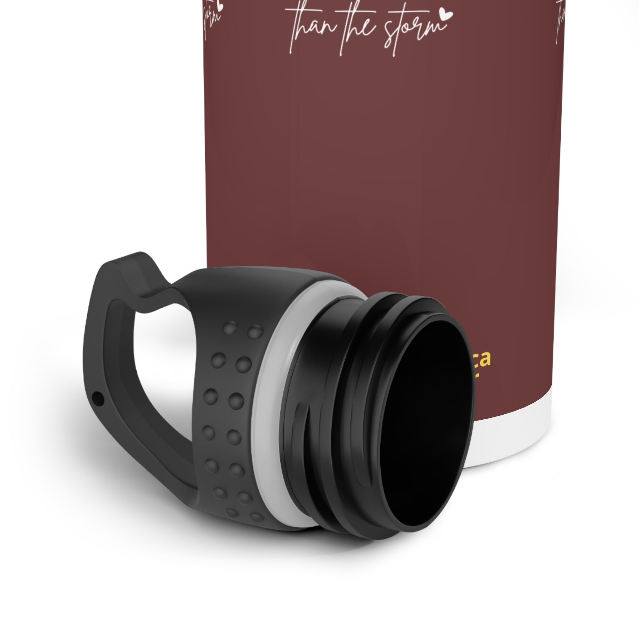 Stainless Steel Water Bottle — "Stronger from the Struggle" Inspirational Sports Bottle