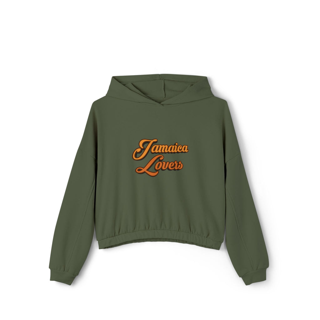 Jamaica Lovers Women's Cropped Hoodie - Trendy, Stylish Pullovers for Vacation, Casual Wear, Gifts, Beach Days, Summer Vibes
