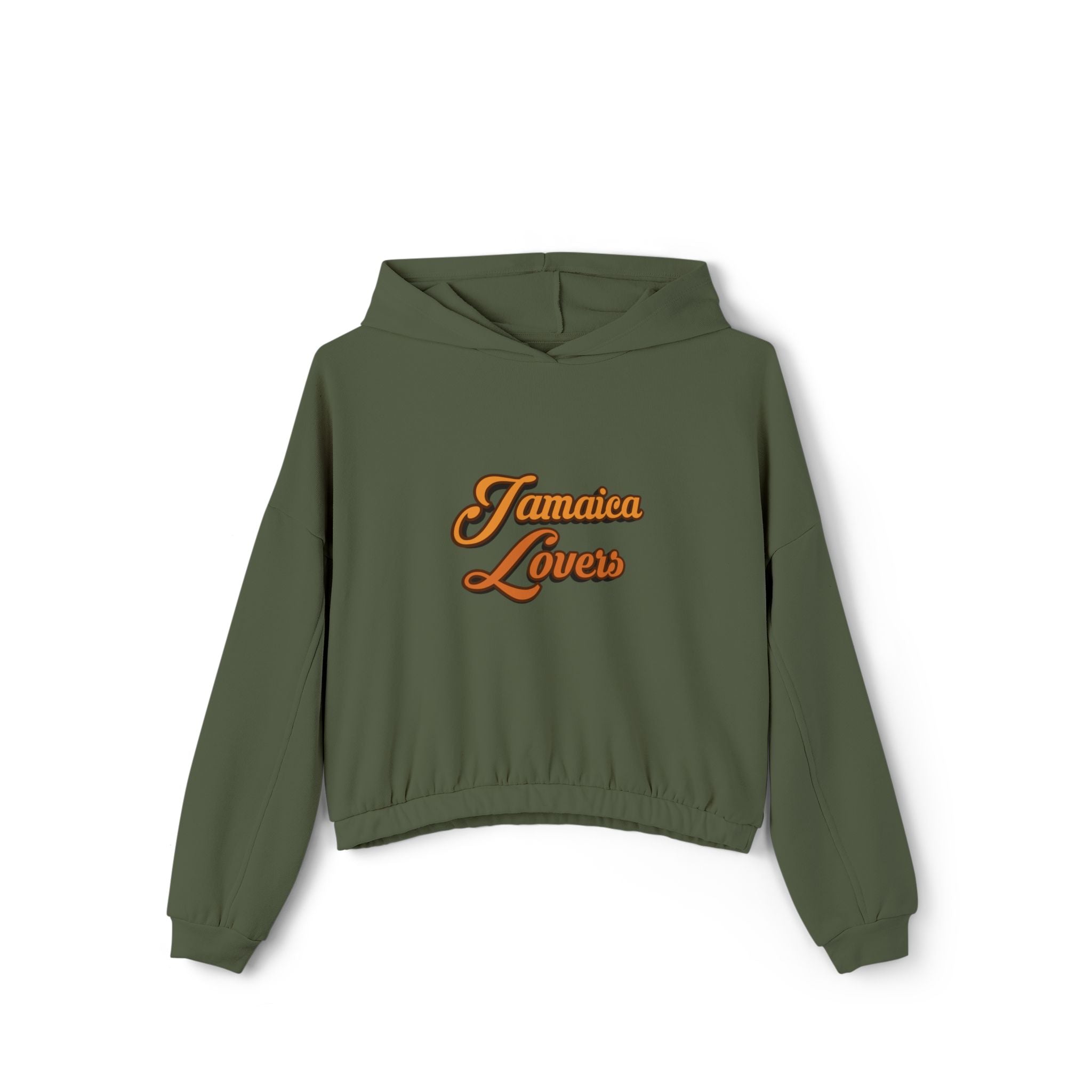 Jamaica Lovers Women's Cropped Hoodie - Trendy, Stylish Pullovers for Vacation, Casual Wear, Gifts, Beach Days, Summer Vibes