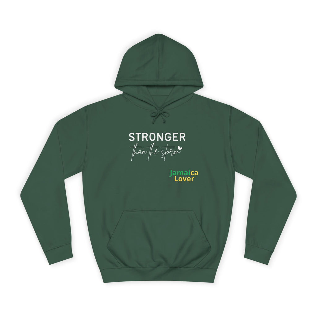 Stronger Jamaica Lover Hoodie — Inspirational College-Style Pullover