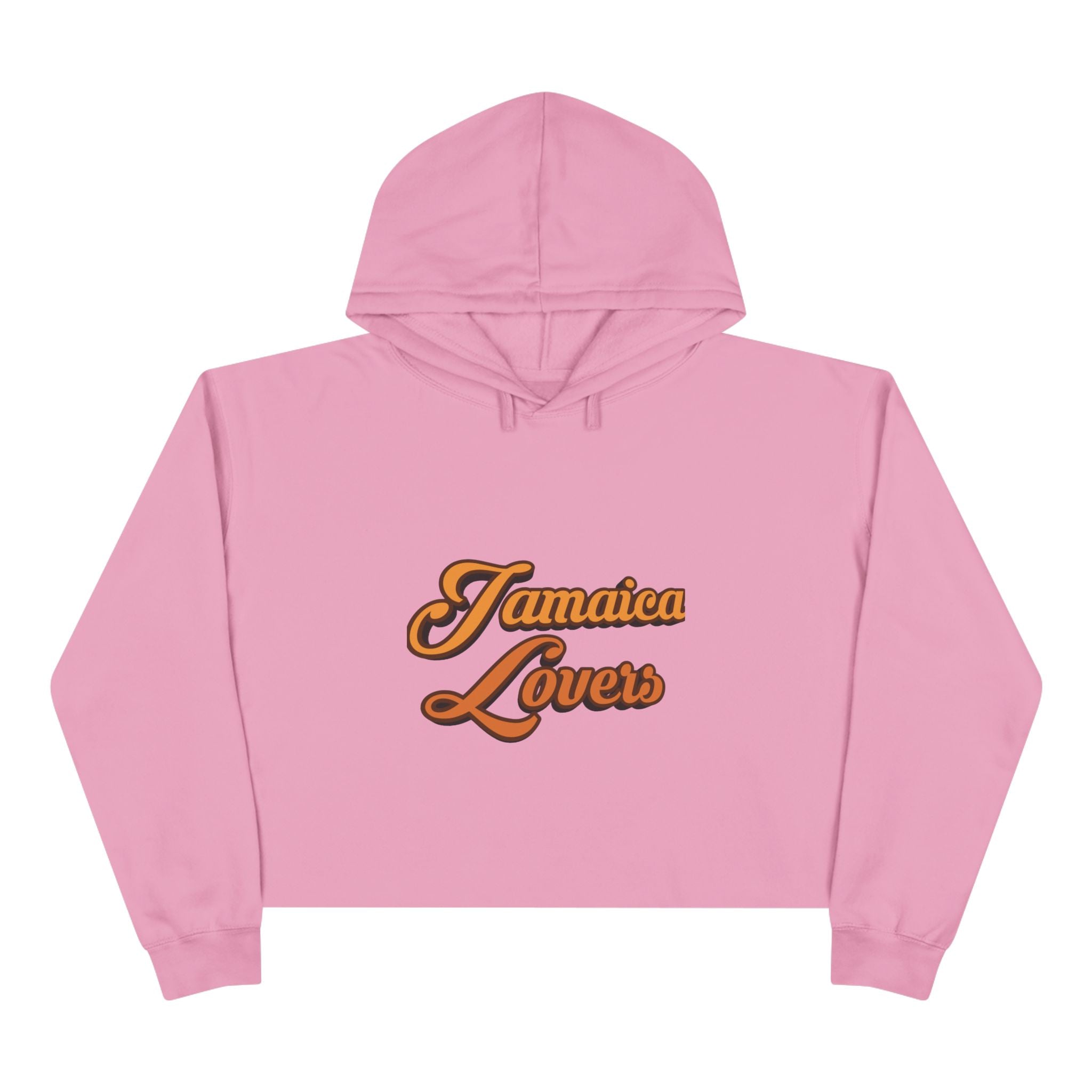 Jamaica Lovers Crop Hoodie - Vintage Style Sweatshirt, Perfect for Summer Festivals, Beach Days, Travel, Gifts for Him and Her