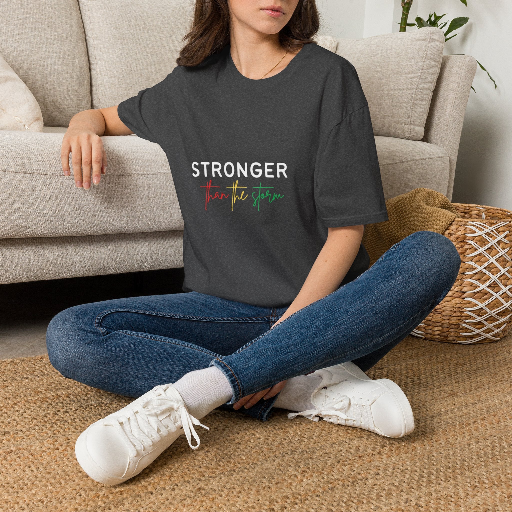 Stronger Than The Storm T-Shirt — Inspirational Resilience Tee